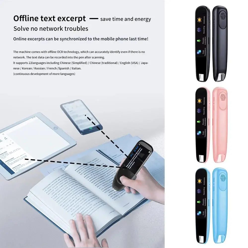 Translation Scanning Pen | Tall Touchscreen, Scanning Tip