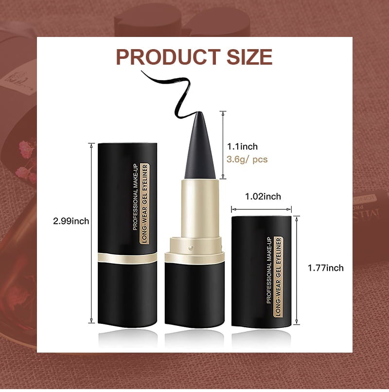 Twist-Up Eyeliner Pen | Waterproof & Long-Lasting Formula | Easy Precision Application for Big-Eye Cat-Eye Makeup Looks