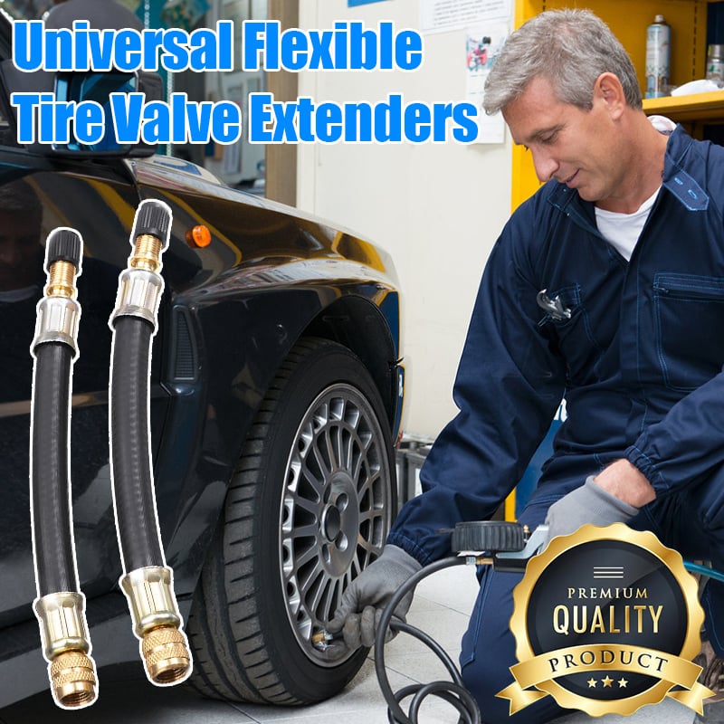 Tyre Valve Extension Copper | Universal Fit for Cars, Bikes, Motorcycles, Trailers and RVs | Leak-Proof Airtight Seal