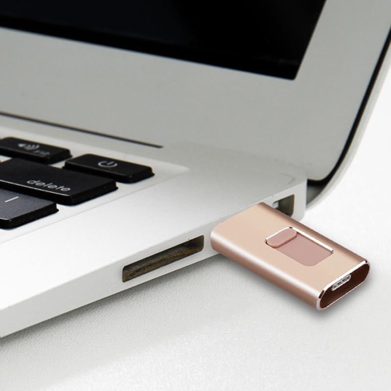 USB 3.0 Flash Disk Metal Plug-In Portable High-Speed with 80MB/s Read Speed