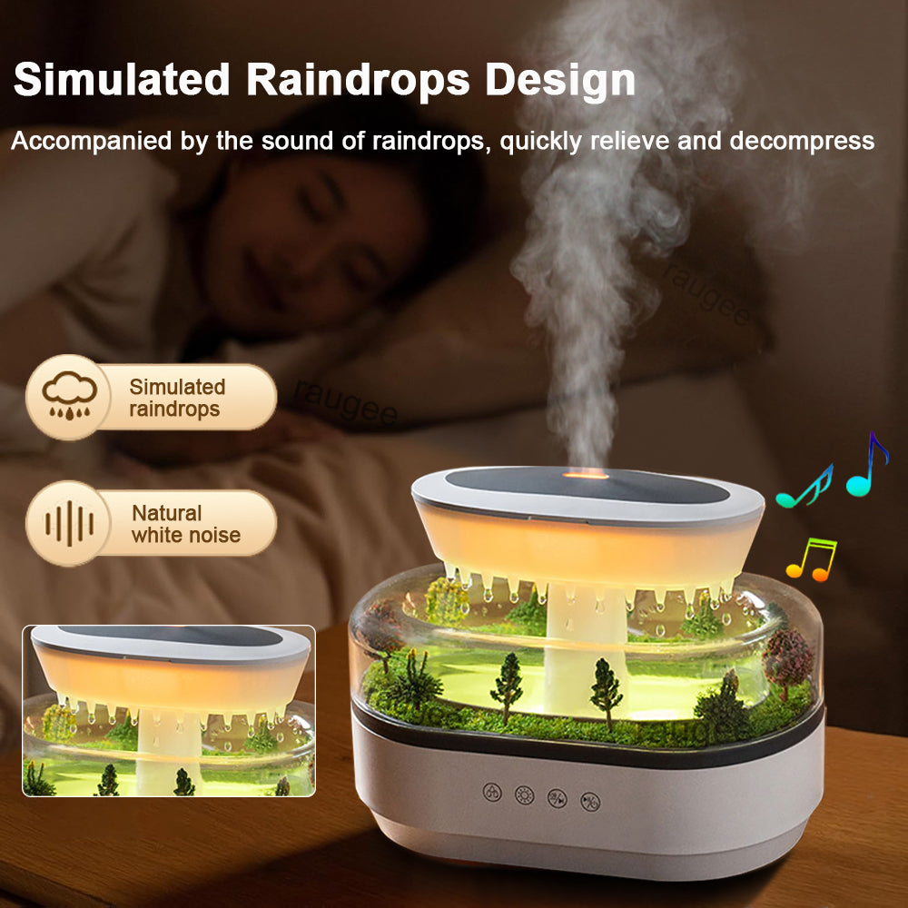 Ultrasonic Aroma Diffuser Humidifier | Colour-Changing LED Light & White Noise | Essential Oil Compatible Mist