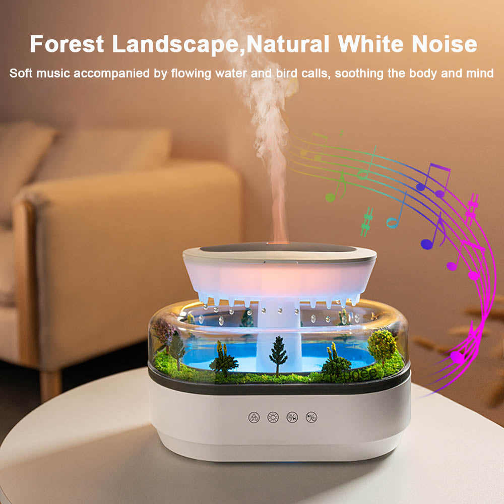 Ultrasonic Aroma Diffuser Humidifier | Colour-Changing LED Light & White Noise | Essential Oil Compatible Mist