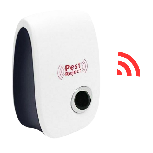 Ultrasonic Pest Repeller Plug | Socket Unit, Lit Button