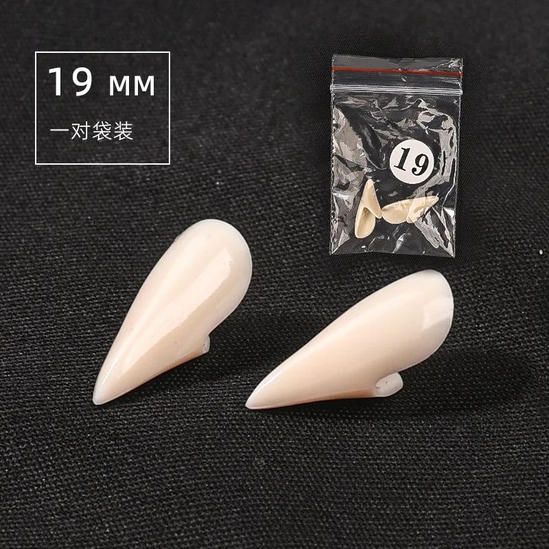 Vampire Fangs Halloween Costume Props | 5 Pairs Realistic Resin Fake Teeth | Reusable Cosplay Fang Set for Parties