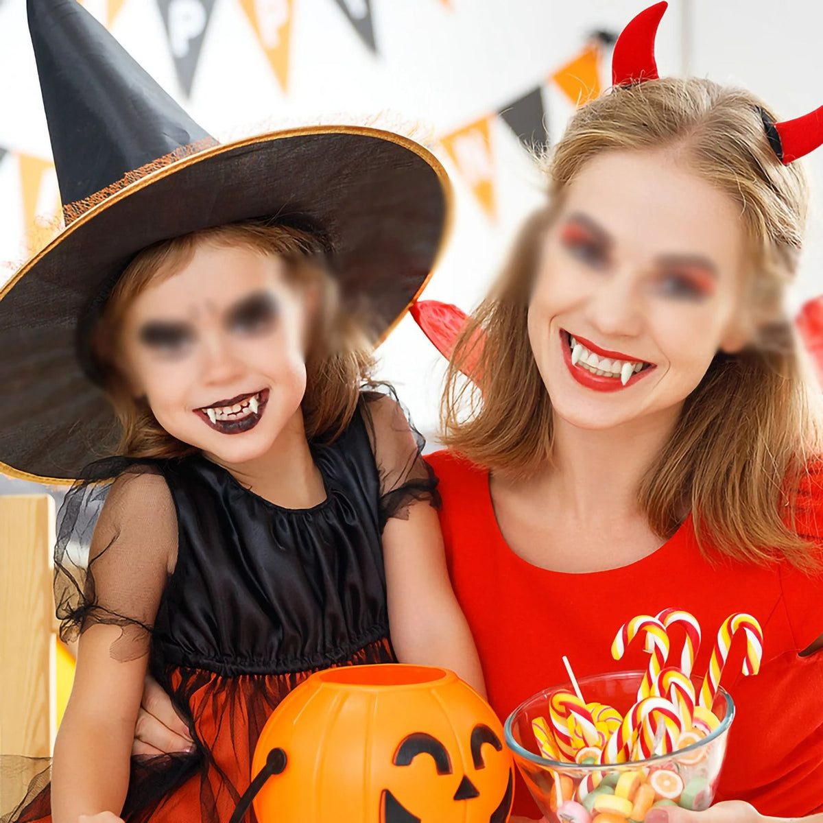 Vampire Fangs Kit for Halloween & Cosplay | Custom-Molded Thermal Adhesive Included | Non-Toxic Dental-Grade Resin Material