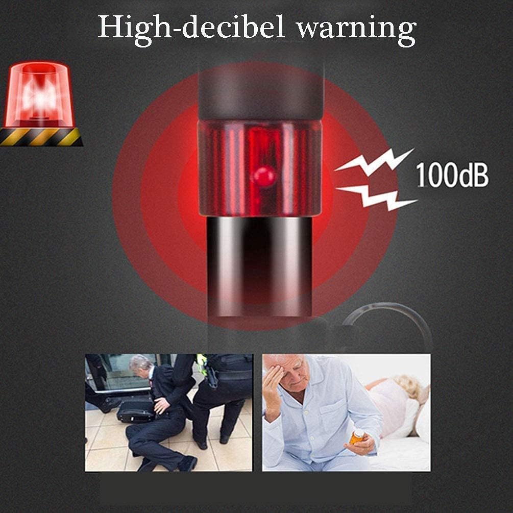 Walking Stick for Elderly | LED Torch & SOS Alarm | Adjustable 73-95.5 cm Foldable Aluminium Alloy Cane with Radio, 500 g