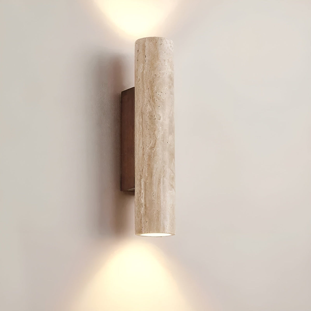Wall Light | Up-Down Column, Pitted Open-Pored Surface