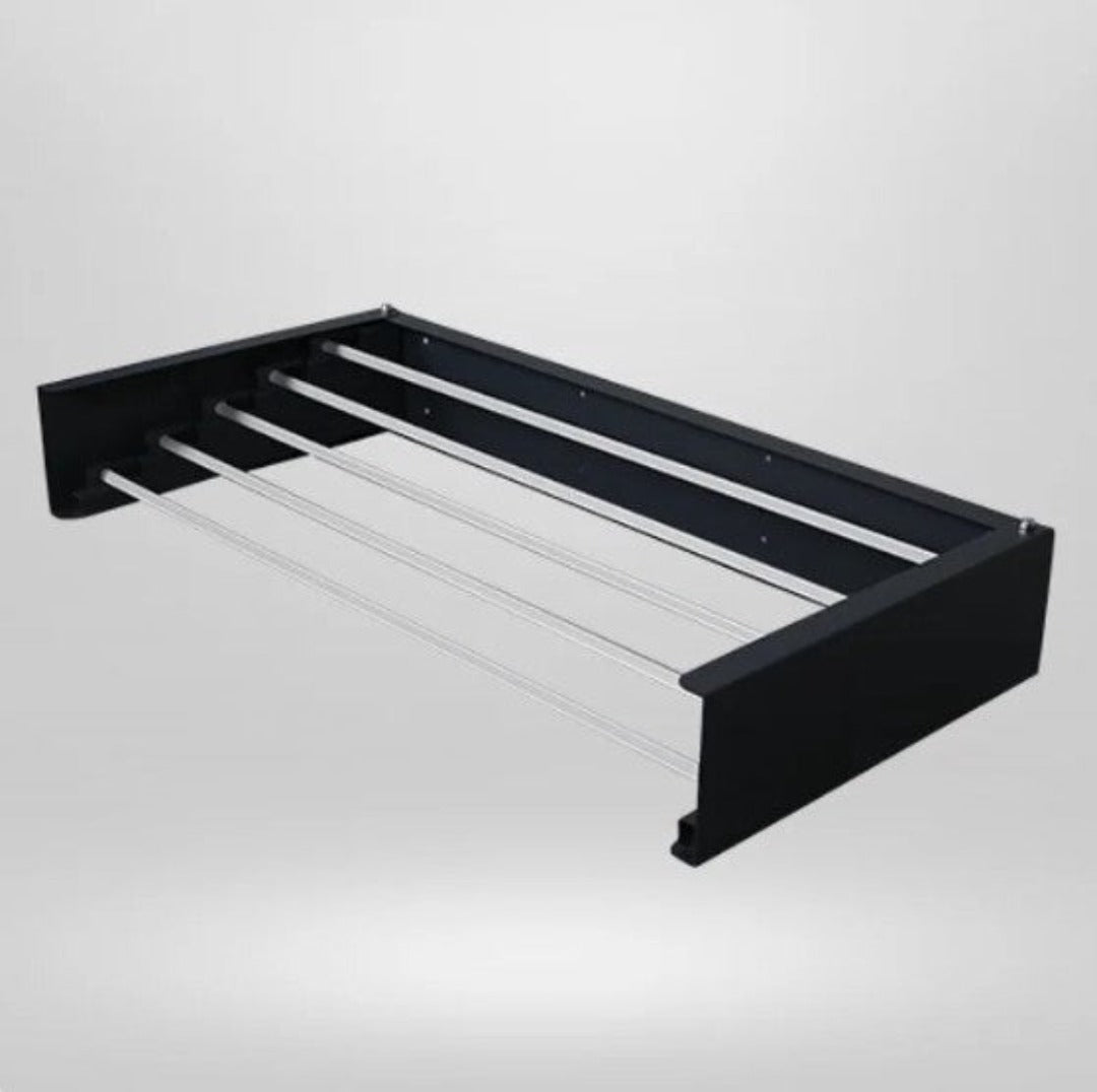 Wall-Mounted Drying Rack Foldable Stainless Steel Aluminium with 5 Bars