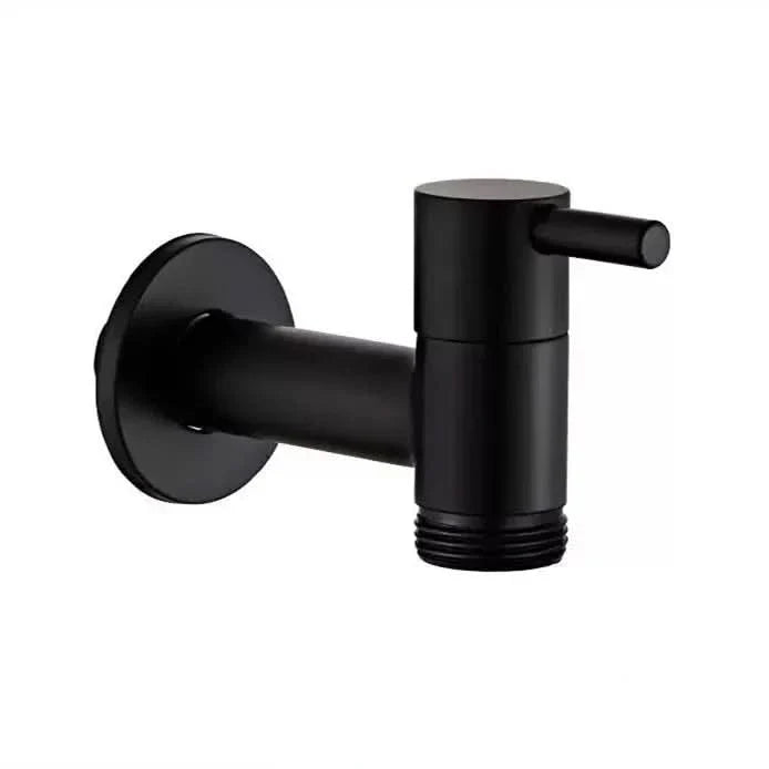 Wall-Mounted Faucet | Matt Black Brass Garden & Utility Tap