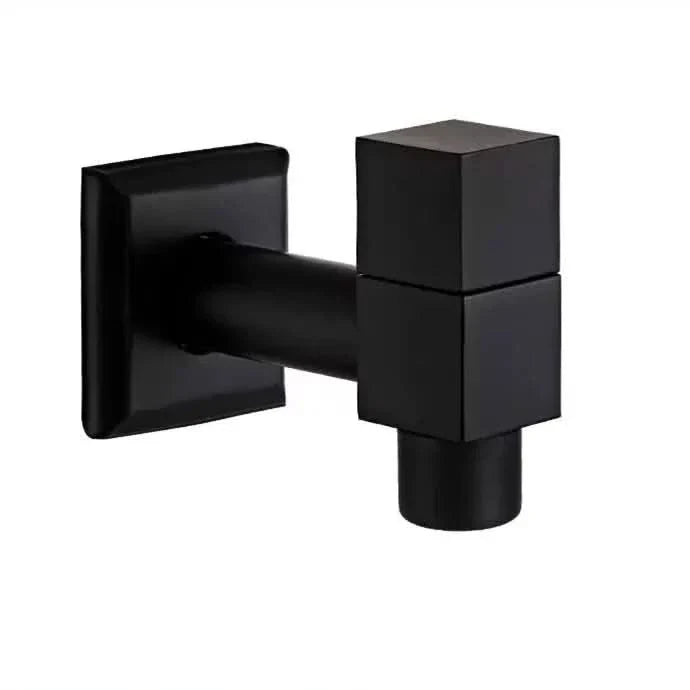 Wall-Mounted Faucet | Matt Black Brass Garden & Utility Tap