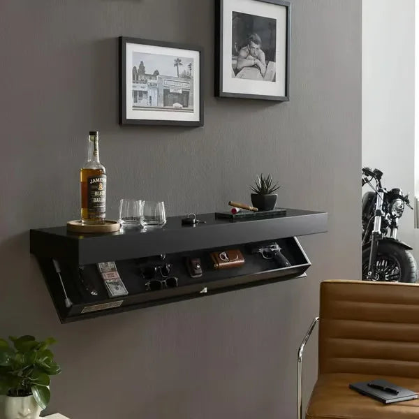 Wall Storage Shelf | Floating Shelf With Hidden Compartment