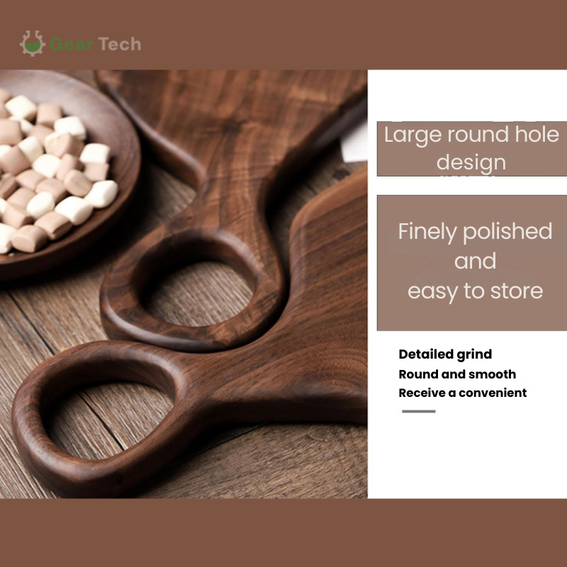 Walnut Chopping Board 35 x 25 x 2 cm | Double-Sided Design | Knife-Friendly Surface That Preserves Blade Sharpness