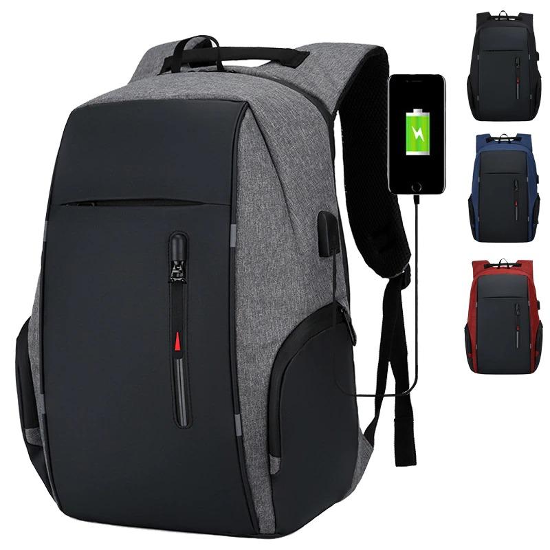 Waterproof Backpack with USB Charger | Fits 15.6 Inch Laptop | 30L Oxford Fabric for Travel, Hiking, Camping, Cycling