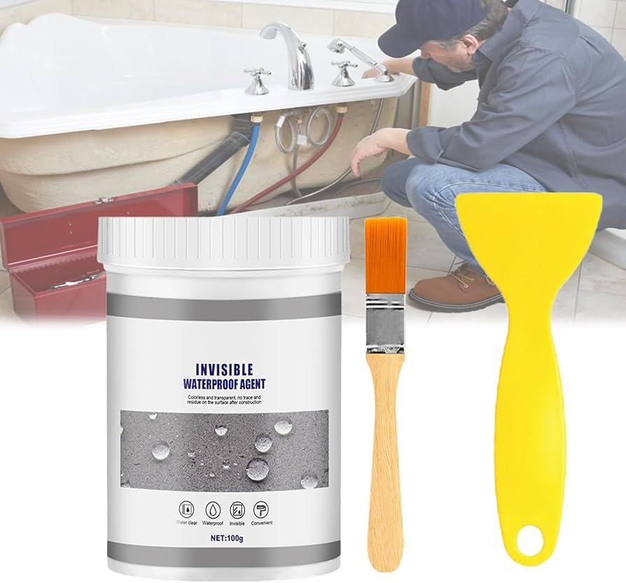 Waterproof Sealant 300g 2-Piece Set | Flexible Silicone Formula | Bonds Wood, Metal, Ceramic & Stone, Weatherproof Seal