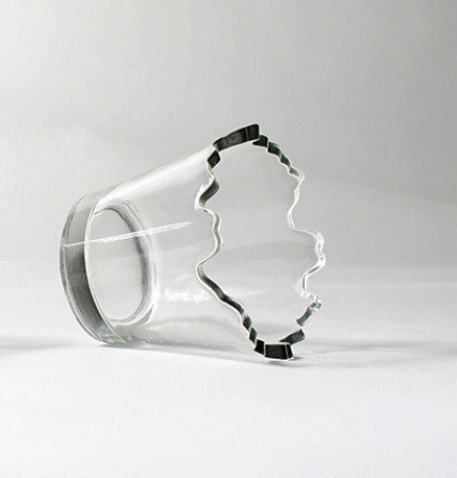 Whiskey Glass Set Irregular Crystal Handcrafted with Diamond-Cut Detailing