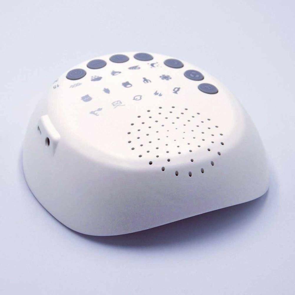 White Noise Sleep Sound Machine | 15 Natural Sounds & 8 Volume Levels | Timer Function, USB Powered, Portable Design