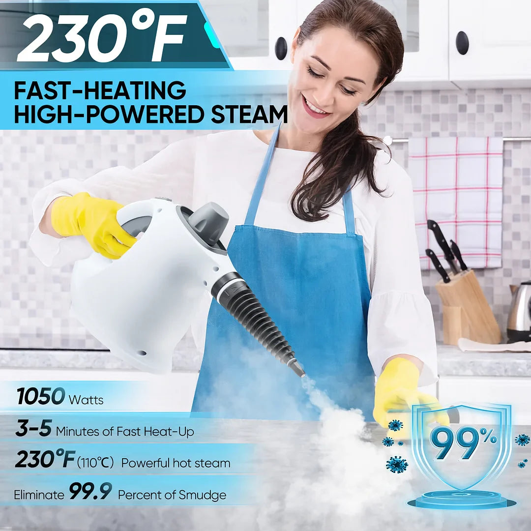 Window Steam Cleaner | Squeegee Head, Attachment Kit