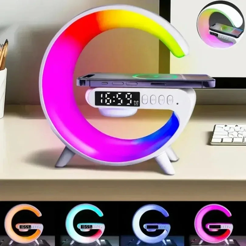 Wireless Charging Lamp | Colour Light And Built-In Speaker