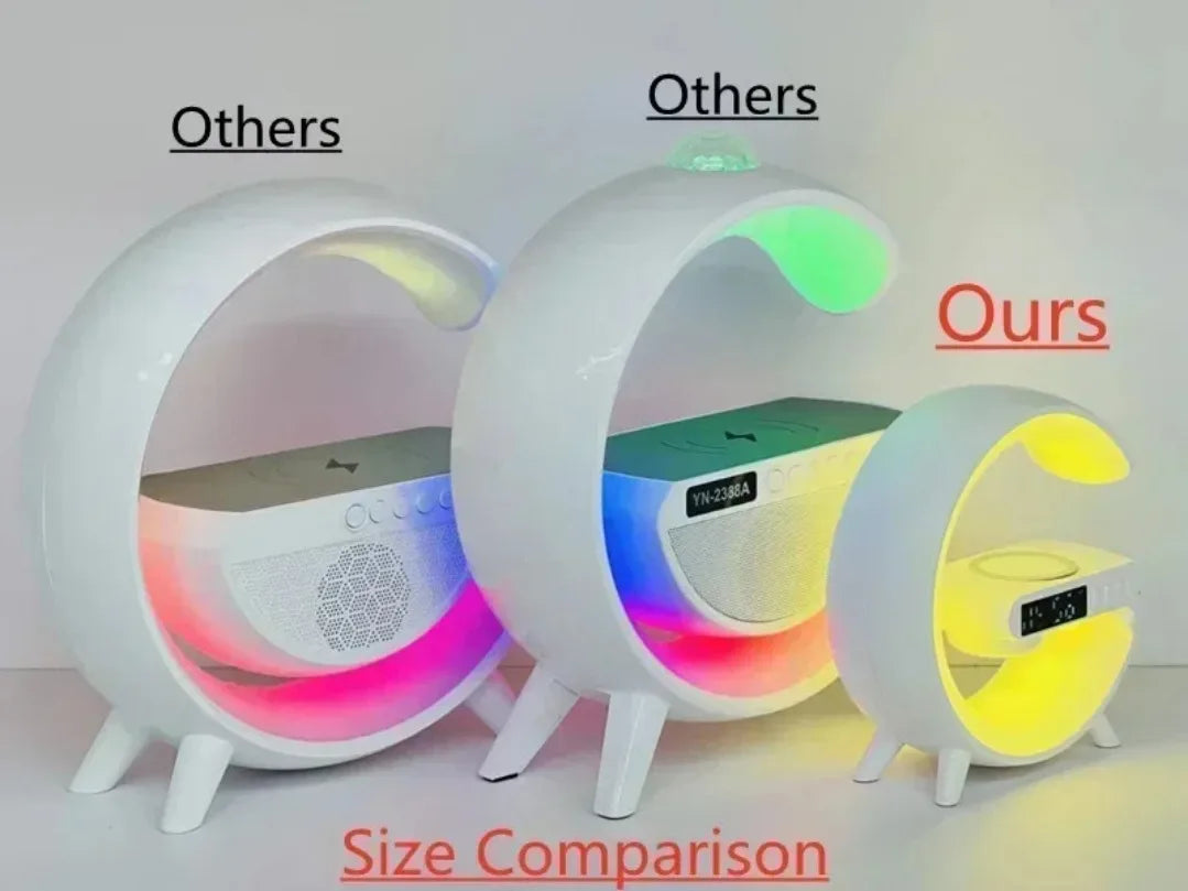 Wireless Charging Lamp | Colour Light And Built-In Speaker
