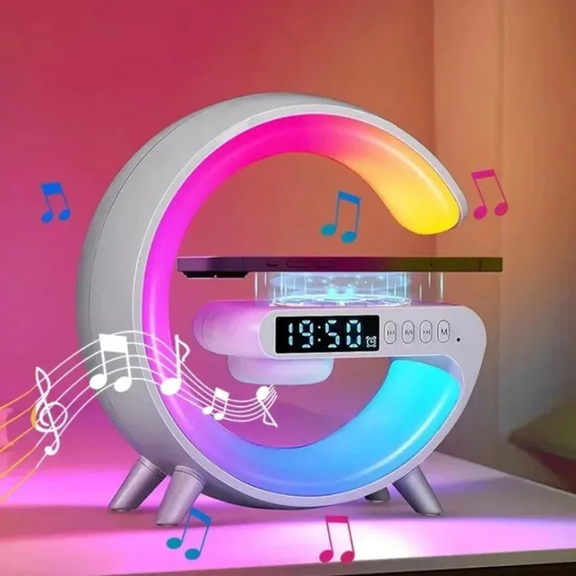 Wireless Charging Lamp | Colour Light And Built-In Speaker