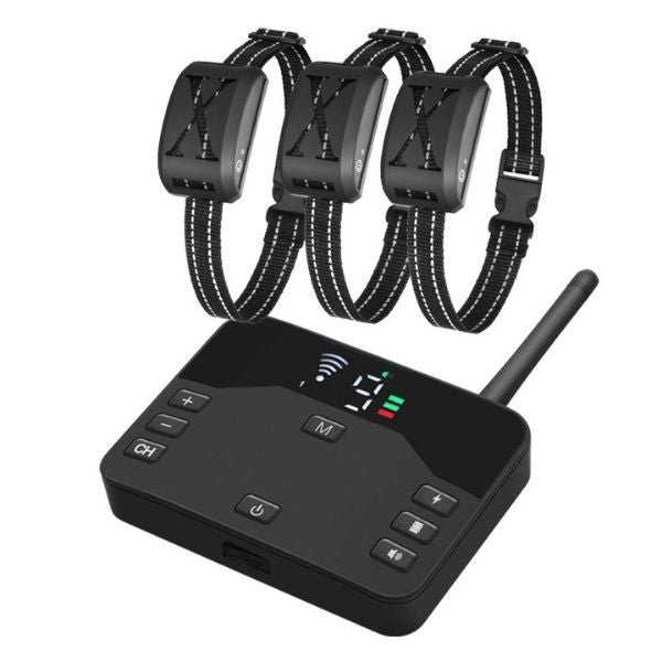 Wireless Dog Fence Training Collar | Sound, Vibration and Static Modes | Covers Up to 500m, Rechargeable & Waterproof
