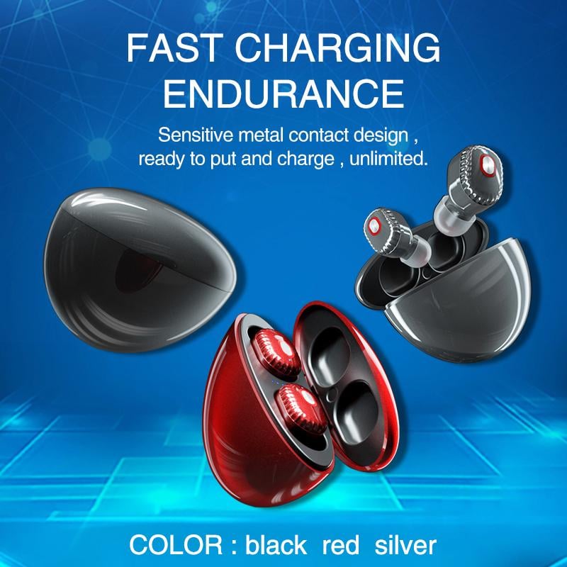 Wireless Earbuds Bluetooth 5.1 Sweatproof Fast Charging with 10 m Range