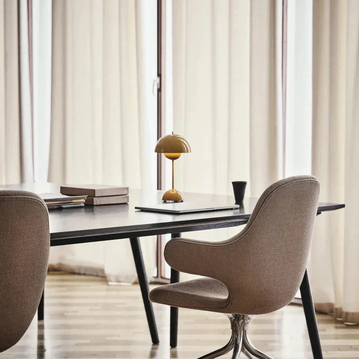 Wireless Table Lamp | Domed Shade, Inner Sphere Diffuser
