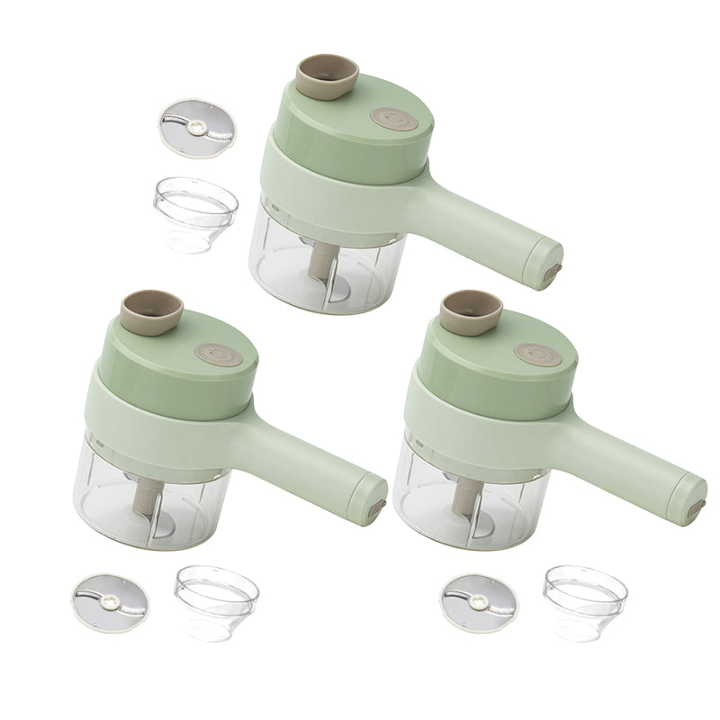 Wireless Vegetable Chopper | One-Button Electric Food Processor | USB Rechargeable 800mAh Battery, IPX5 Waterproof