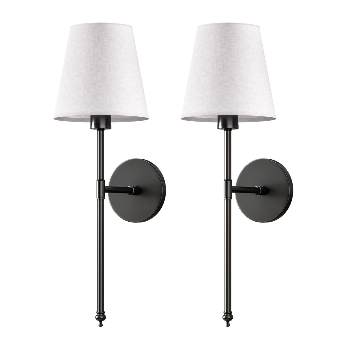 Wireless Wall Sconces Set of 2 | Remote Control with Colour Changing | Rechargeable, No Wiring, 3M Tape Mount Included