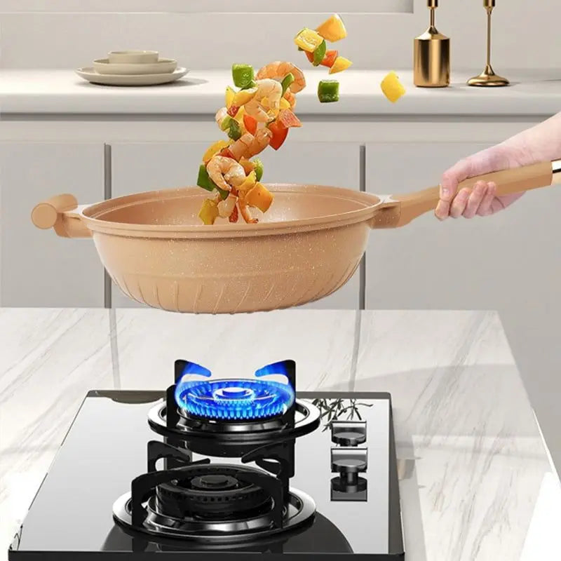 Wok Cooking Pro | 2-in-1 Nonstick Steamer Wok
