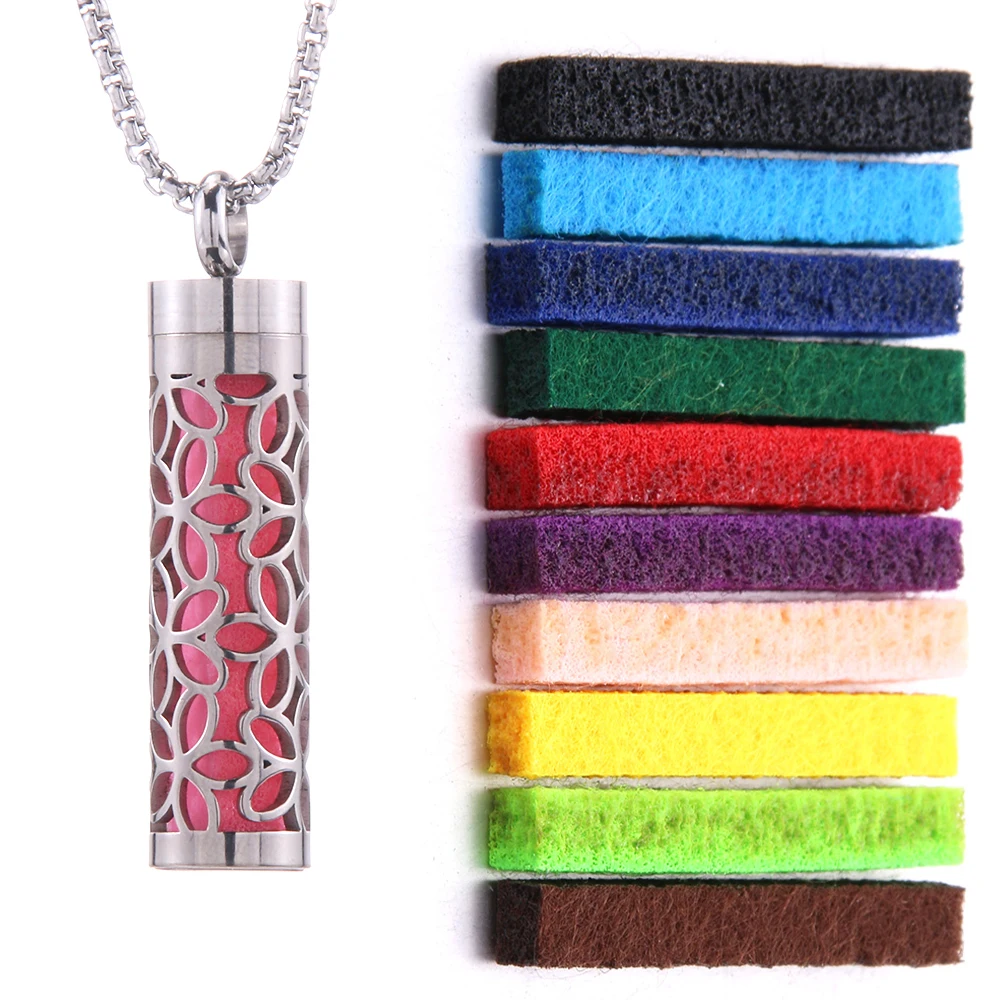 Women's Aroma Diffuser Necklace | Interchangeable Scent Pads & Comfort Fit