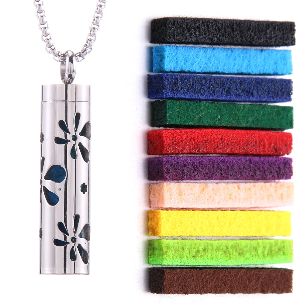 Women's Aroma Diffuser Necklace | Interchangeable Scent Pads & Comfort Fit