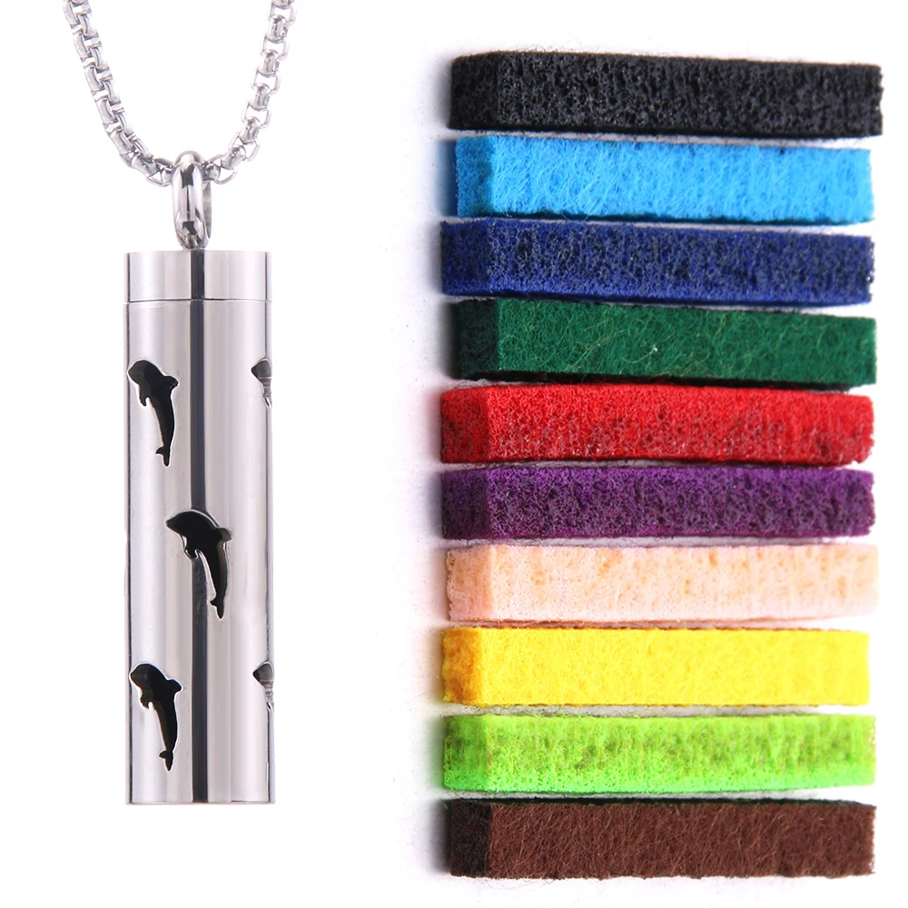 Women's Aroma Diffuser Necklace | Interchangeable Scent Pads & Comfort Fit