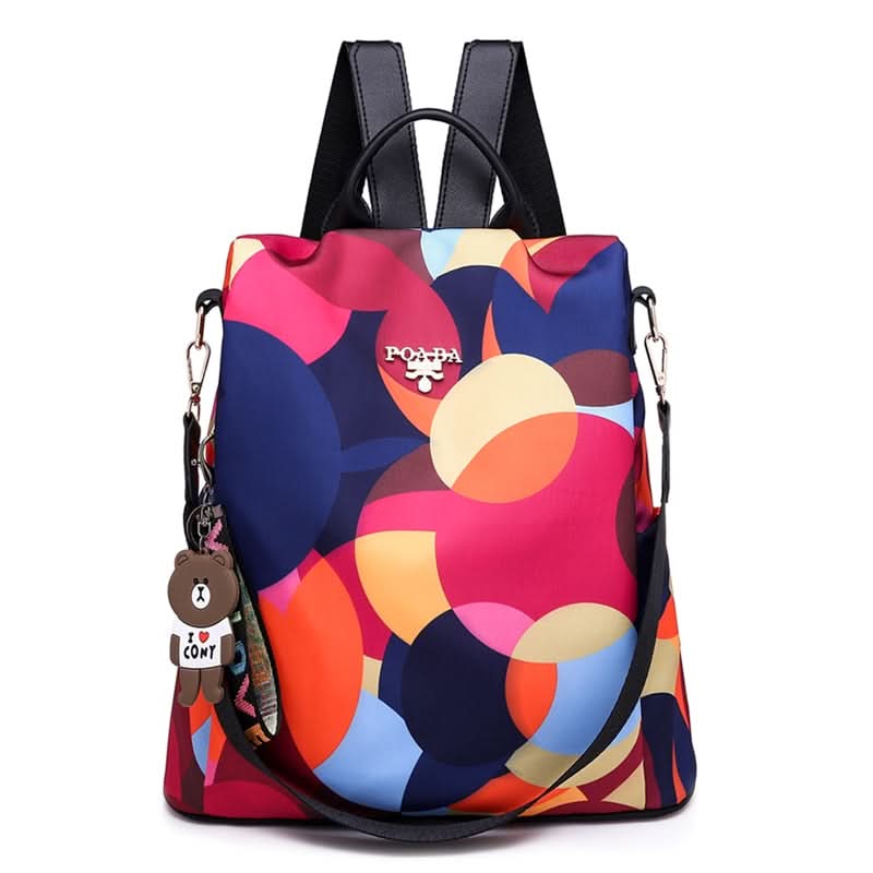 Women's SecurePack Waterproof Travel Backpack - Nylon - Anti-Theft - Convertible - Delveno