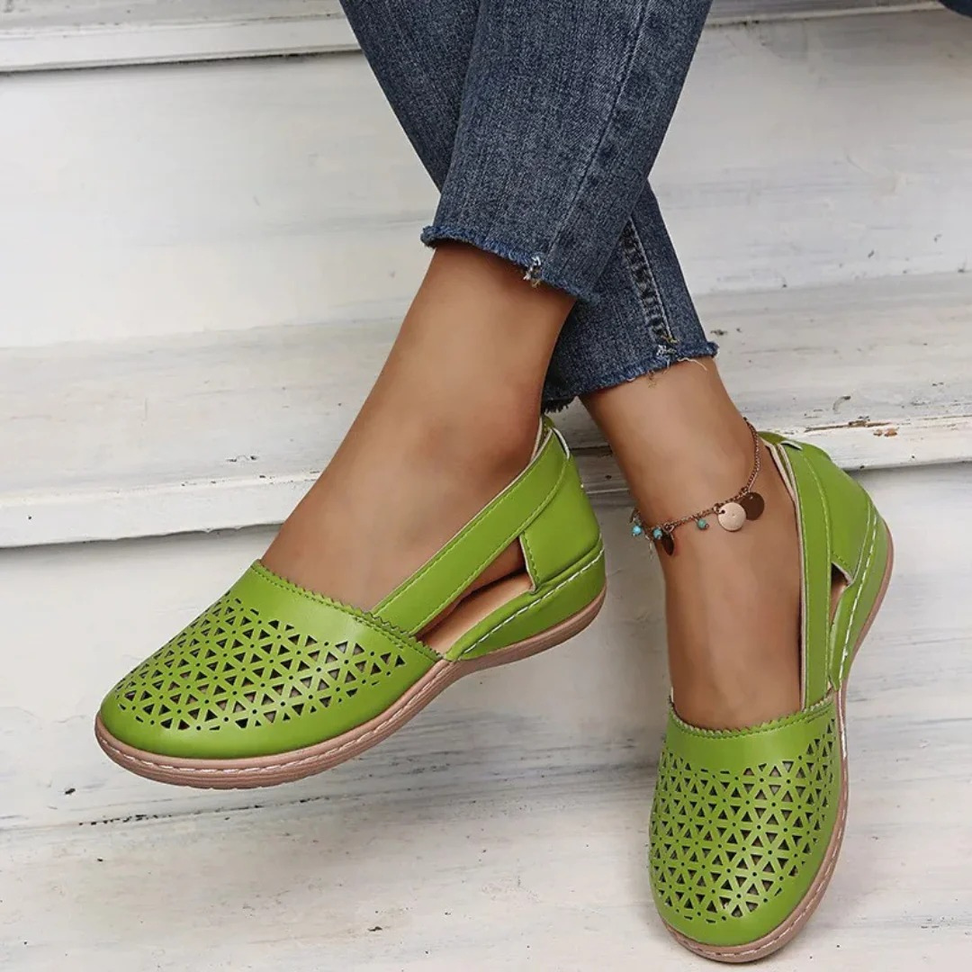 Women's Shoes - Orthopedic Design - Ergonomic Support - Lace-Up