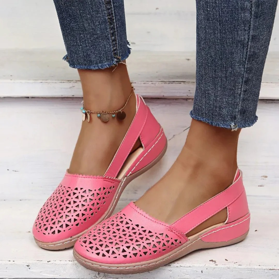 Women's Shoes - Orthopedic Design - Ergonomic Support - Lace-Up