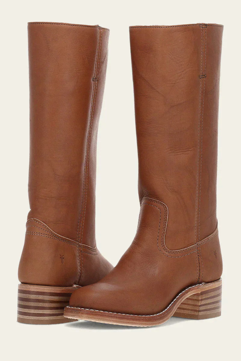 Women's Western Leather Cowboy Boots - Pointed Toe - Mid-Calf