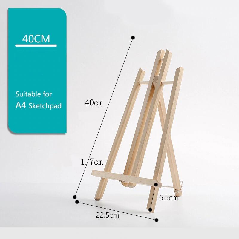 Wood Table Top Painting Easel | Foldable Adjustable Angle Stand | Supports A4 and A3 Art Boards for Painting and Drawing