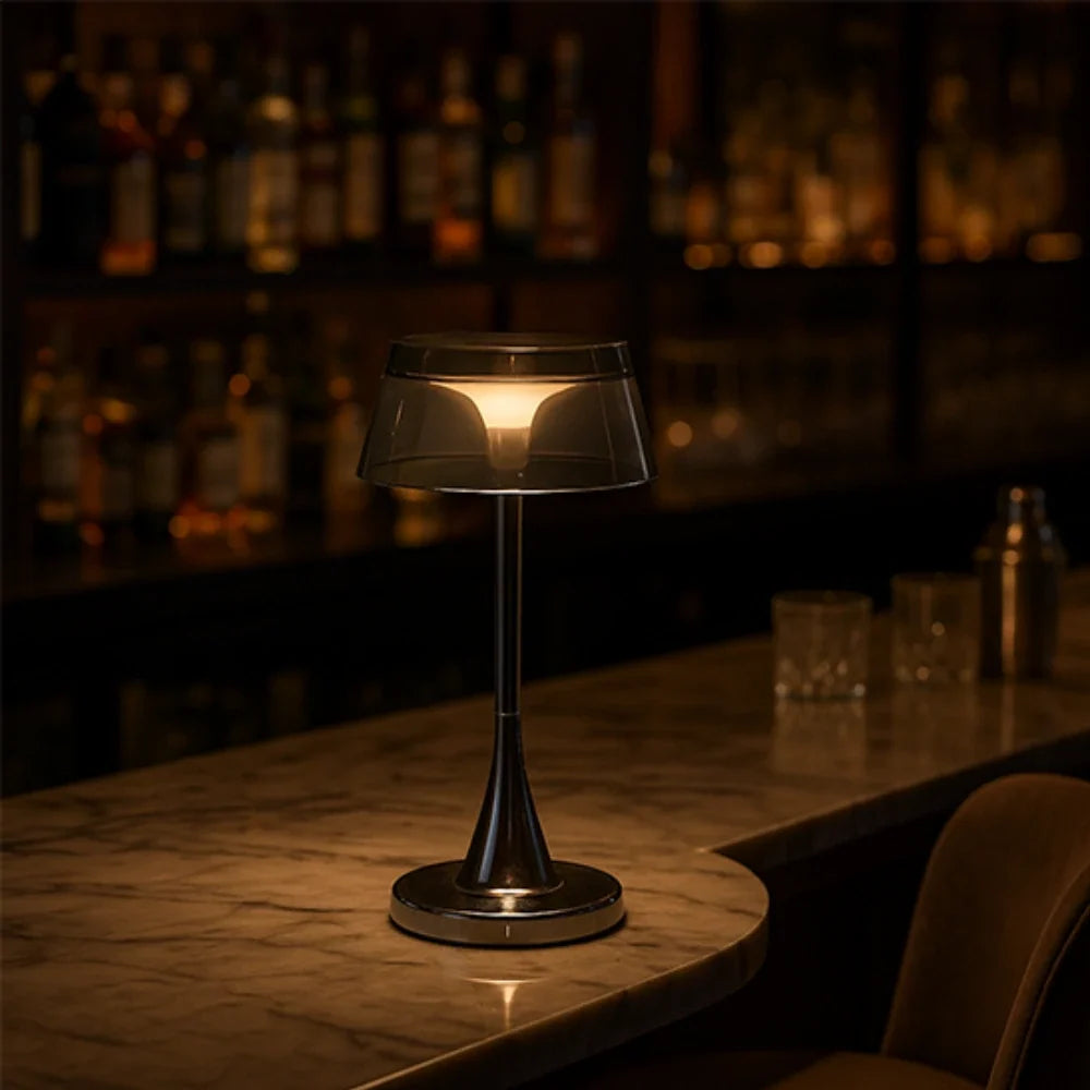 Cordless Table Lamp Rechargeable Acrylic Dimmable with Touch Control 18