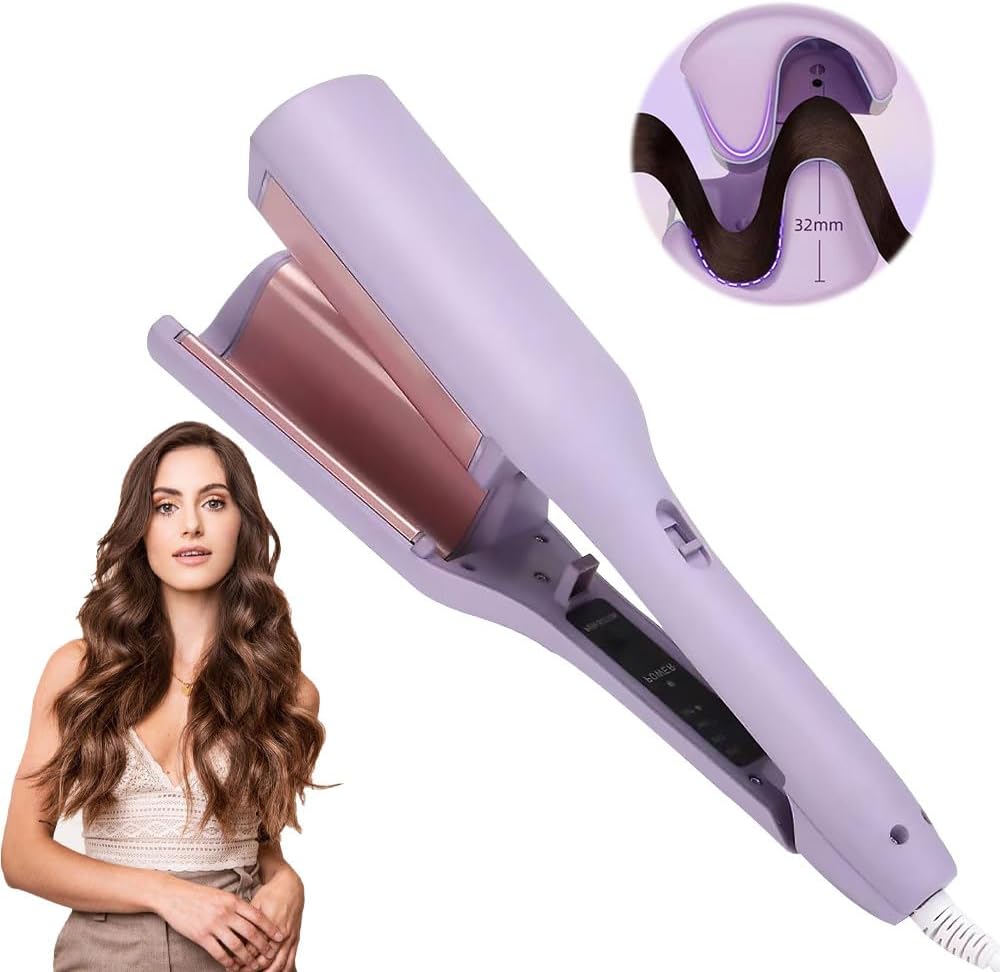 Ionic Ceramic Hair Curling Wand | 15-Second Heat-Up, 4 Heat Settings | Frizz-Free, Long-Lasting Curls, Silicone Safety Tip 1