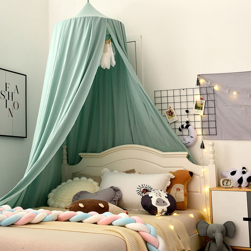 Blackout Bed Canopy Polyester | Soft, Breathable & Light-Blocking Fabric | Cosy Hideaway for Kids' Play and Sleep Spaces 1