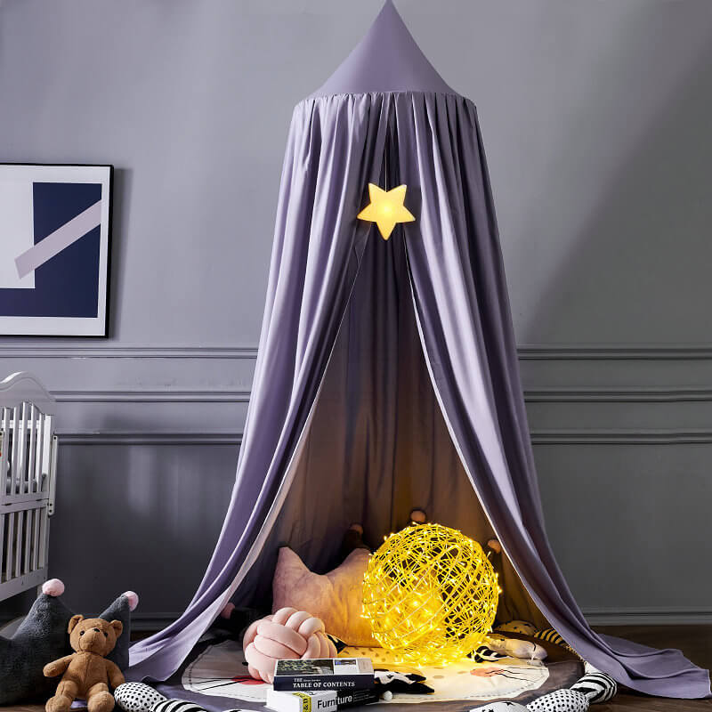 Blackout Bed Canopy Polyester | Soft, Breathable & Light-Blocking Fabric | Cosy Hideaway for Kids' Play and Sleep Spaces 14