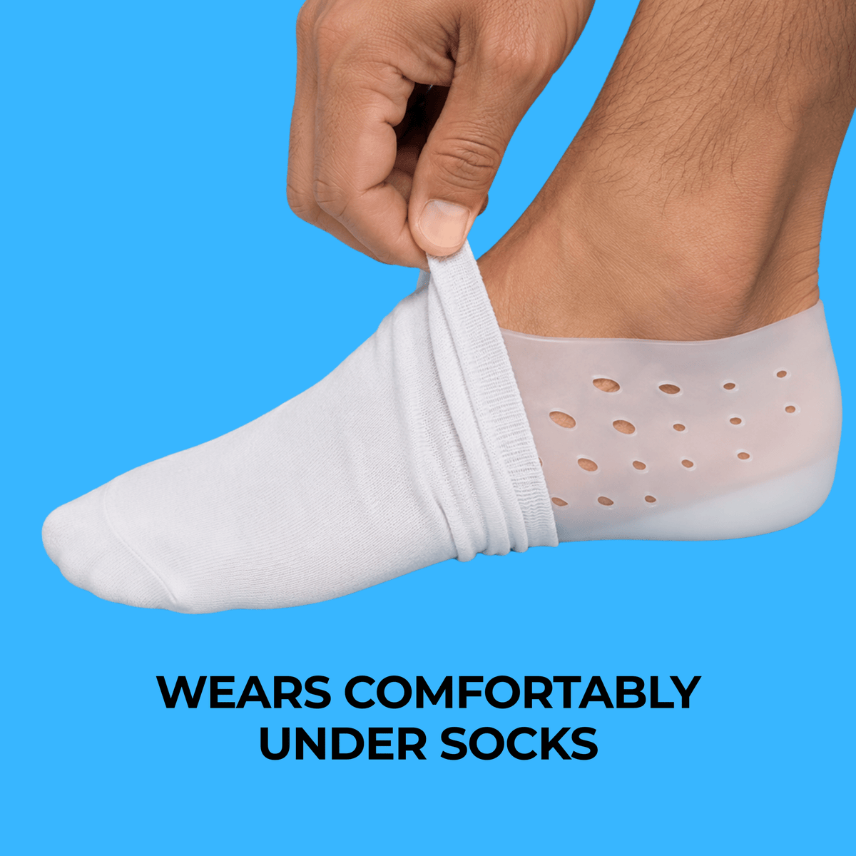 Height Increase Insoles Silicone | Invisible Fit for Any Shoe, Boot or Trainer | Adjustable Lift 2 to 3 Inches 5