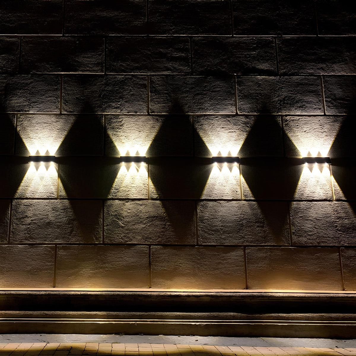 Outdoor Wall Light Solar Powered LED Waterproof with Up-Down Lighting 5