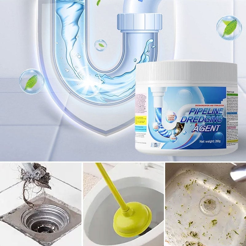 Granular Drain Cleaner Fast-Acting Non-Corrosive with Protective Coating 10