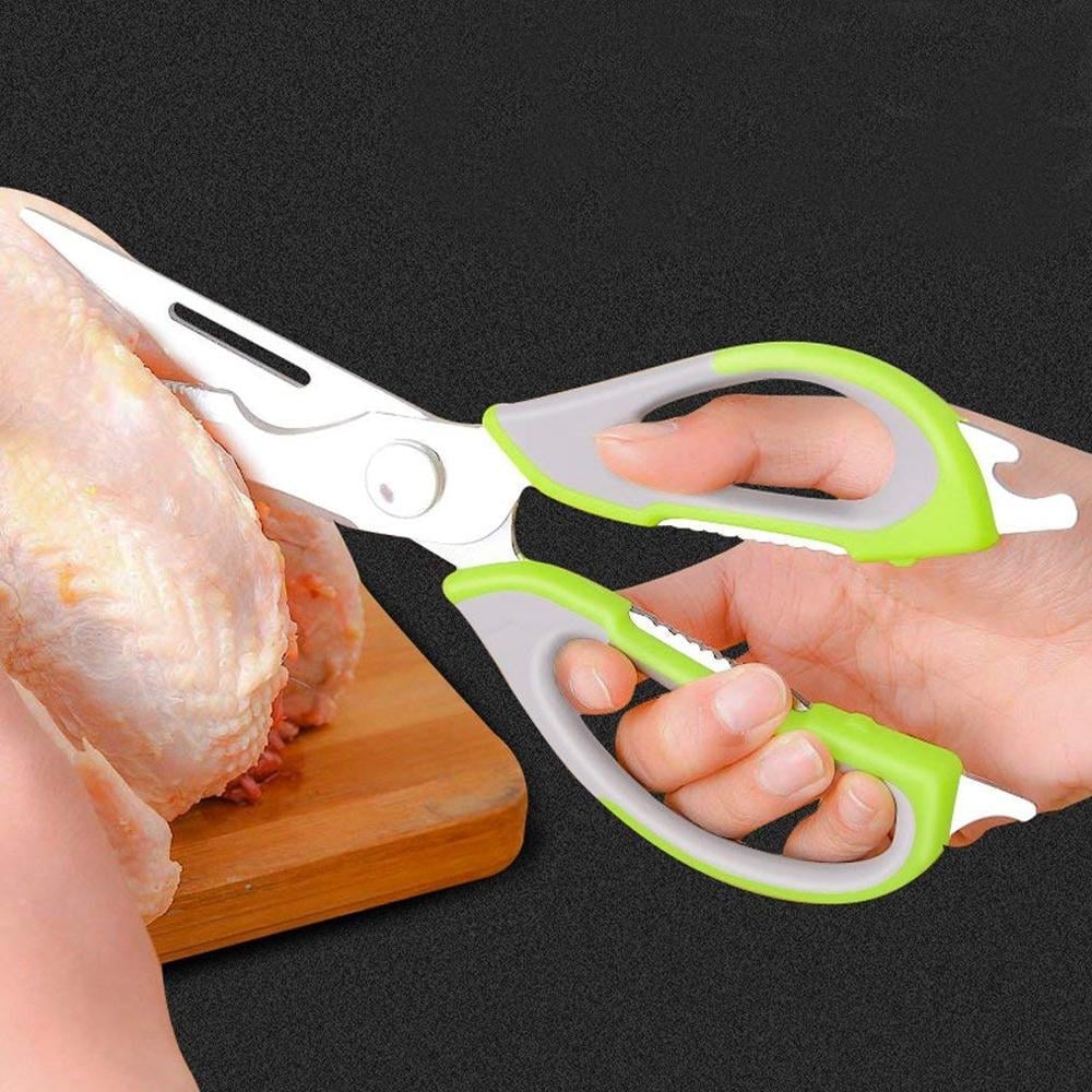 8-in-1 Kitchen Scissors Stainless Steel | Detachable Blades, Magnetic Sheath | Cuts, Cracks Nuts, Opens Bottles 1
