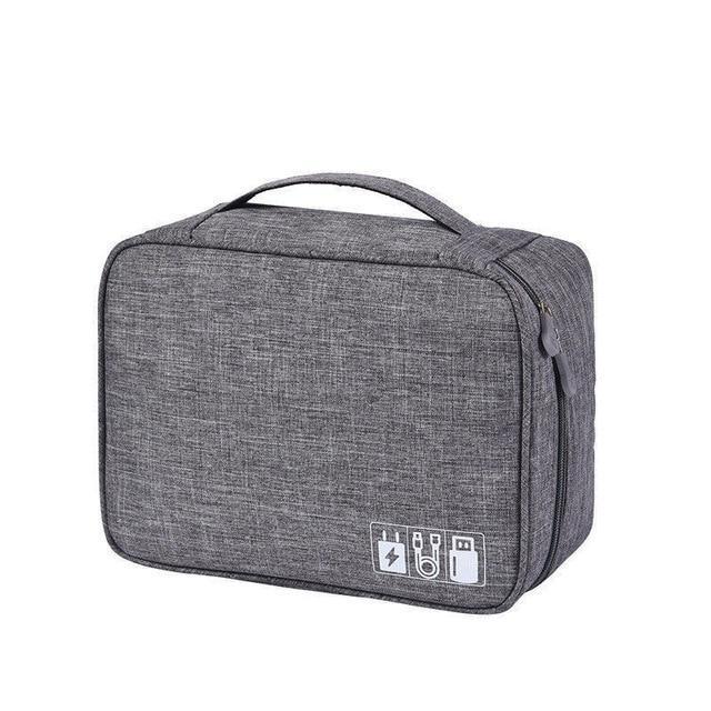Tech Travel Organizer Bag | Multi-Pocket Design with 5 Mesh Slots | Water-Repellent Electronics Travel Case for Cables 6