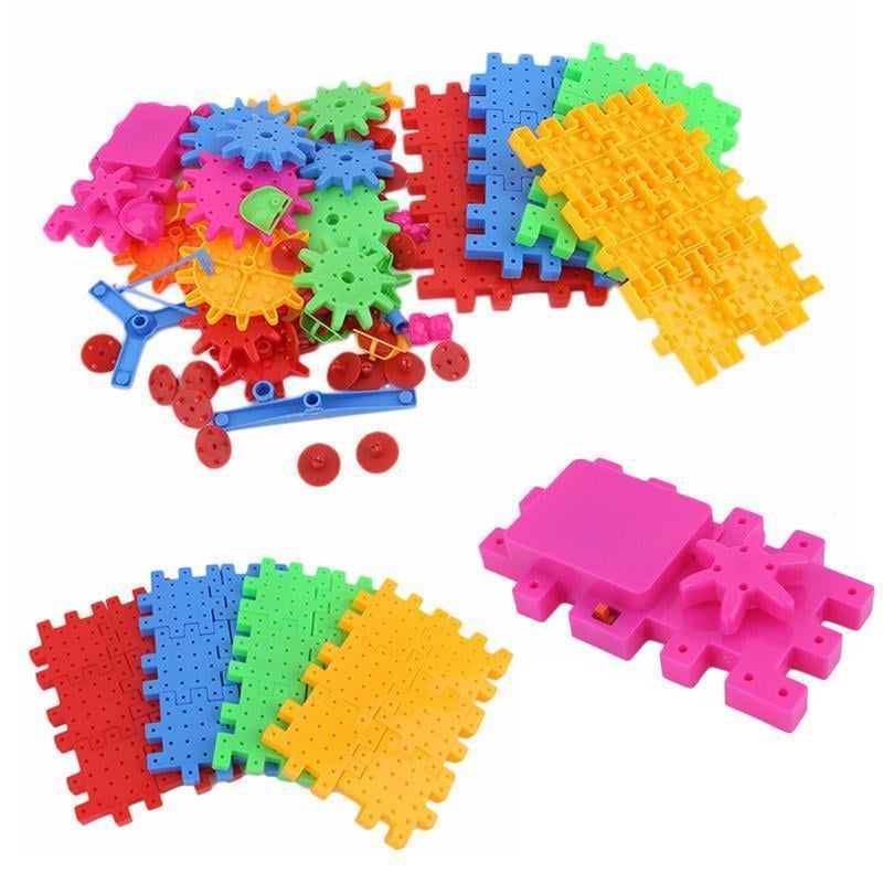 STEM Trainer Kit Interlocking Gears Blocks with Spinning Mechanism 7