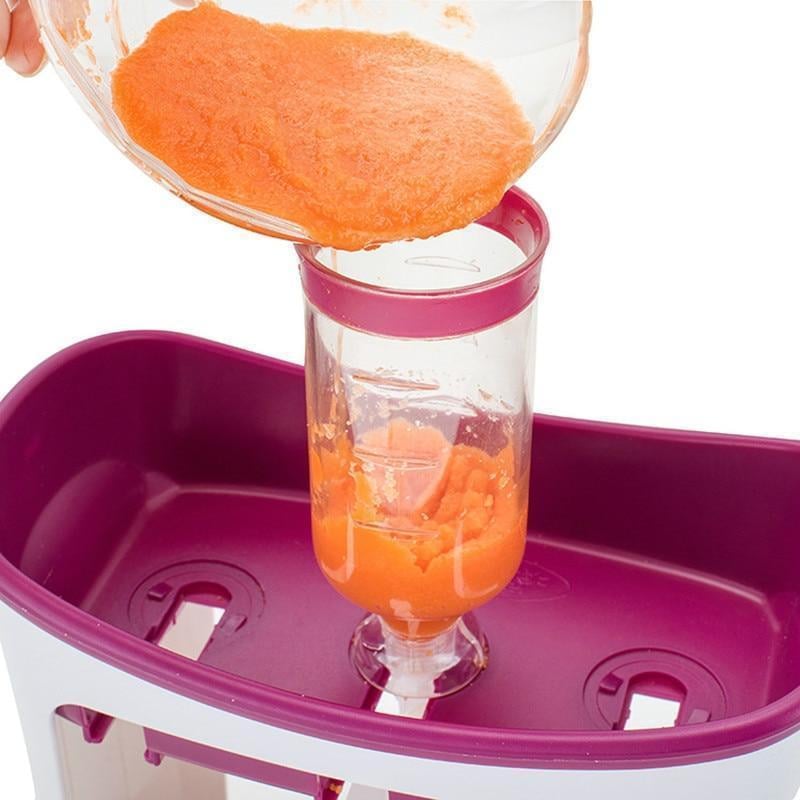 Baby Food Maker Squeeze Station Organic Puree with Reusable Pouches 3