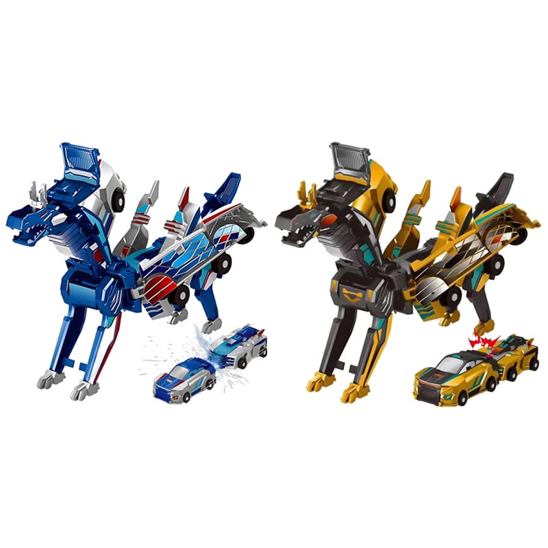 Toy Cars Magnetic 2-in-1 ABS Dragon Unicorn with Impact Transformation 13